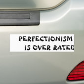 Perfektionismus ist über bewerteter Glückskeks-Art Autoaufkleber (Auf Auto)