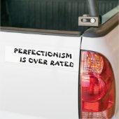 Perfektionismus ist über bewerteter Glückskeks-Art Autoaufkleber (Auf Lkw)