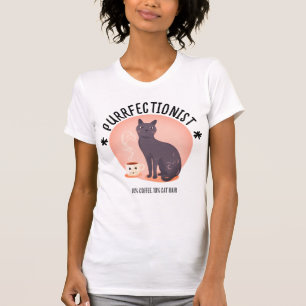 Perfektionistische Katzenmutter Kaffeeliebhaberin  T-Shirt