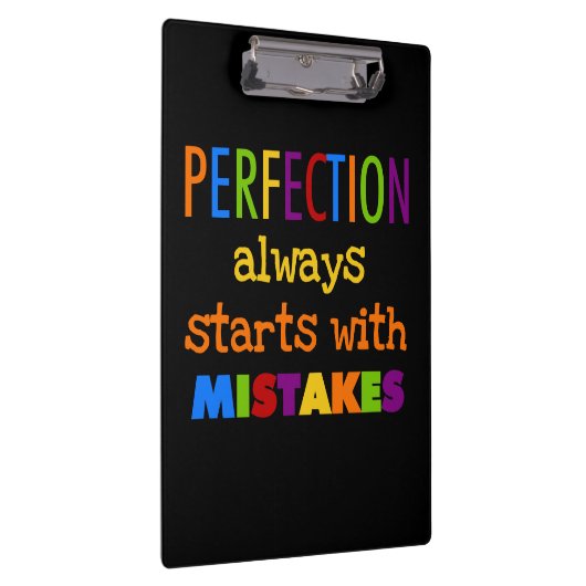 Perfektions-Anfänge mit Fehler-Klemmbrett Klemmbrett (Rechts)