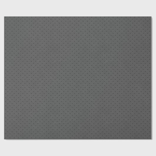 Perforated Gray Leather's Digital Print Geschenkpapier (Flach)