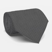 Perforated Gray Leather's Digital Print Krawatte (Gerollt)