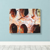 Perforierte Metallkanvas Leinwanddruck (Insitu (Holzboden))