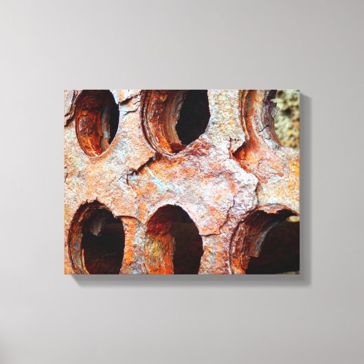 Perforierte Metallkanvas Leinwanddruck (Vorderseite)