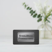 Perforierte Metallplatte Visitenkarte (Stehend Vorderseite)