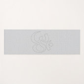 Perforierte White Leather's Digital Print Yogamatte (Vorderseite (Horizontal))