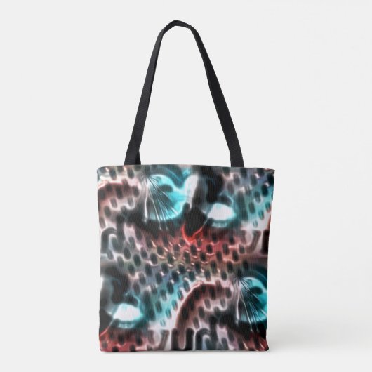 Perforiertes Brettdesign mit 'Tinte' Tropfen auf W Tasche (Rückseite)