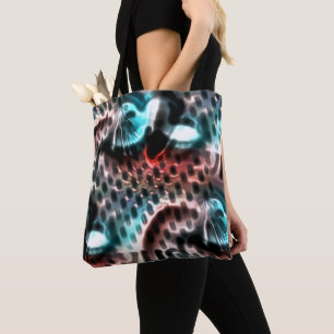 Perforiertes Brettdesign mit 'Tinte' Tropfen auf W Tasche