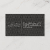 Perforiertes Metall/Holz Visitenkarte (Rückseite)