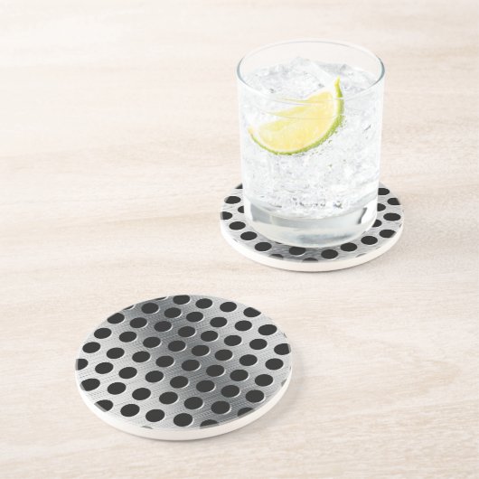 Perforiertes Metallgitter Sandstein Untersetzer (Seite)