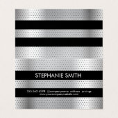 Perforiertes Metallmuster Visitenkarten (Außenseite Aufgefaltet)