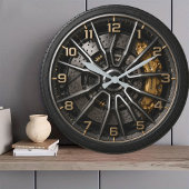 Performance Wheel Rim Große Wanduhr