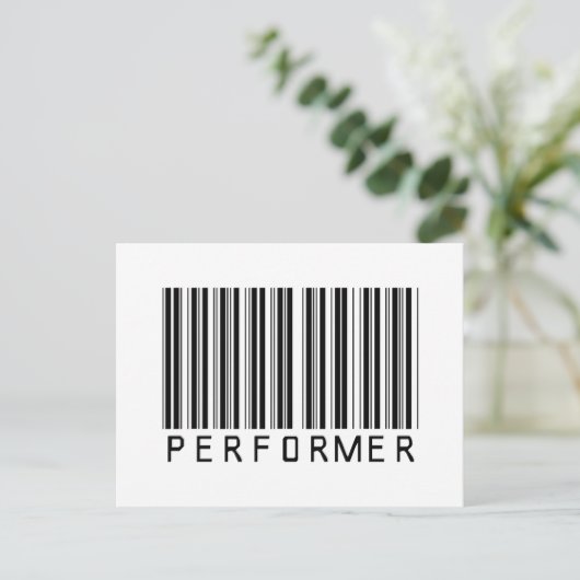 Performer-Bar Postkarte (Stehend Vorderseite)