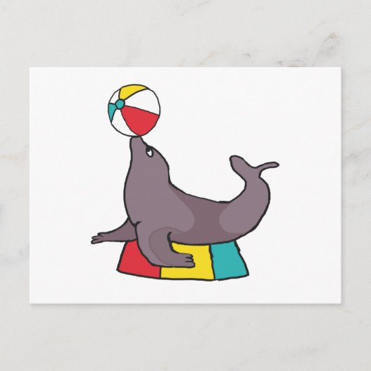 Performing Seal Postkarte (Vorderseite)