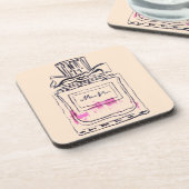 Perfume bottle fashion watercolour illustration getränkeuntersetzer (Linke Seite)