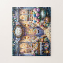 Perfume Boutique Vintage Parfumerie Storefront Art Puzzle