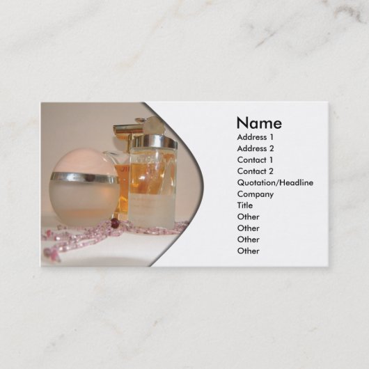 Perfume Business Card Visitenkarte (Vorderseite)