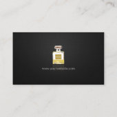 Perfume Marketing Trainer - Beruflich Black Visitenkarte (Rückseite)