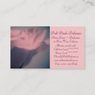 Perfume Shop Business Card Template Stationery Visitenkarte