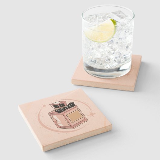 Perfume Stone Coaster Steinuntersetzer (Seitenansicht)
