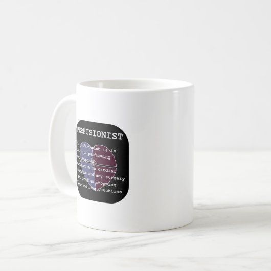 Perfusionist Definition Kaffeetasse (Vorderseite Links)