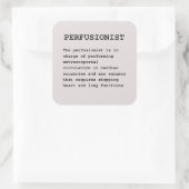 Perfusionist Definition Quadratischer Aufkleber (Tasche)
