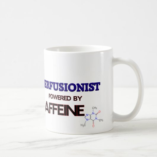 Perfusionist trieb durch Koffein an Kaffeetasse (Rechts)