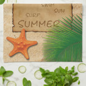 Pergament auf dem Sandboden - Küchentuch (Gefaltet)