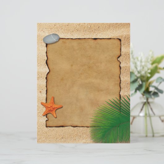 Pergament auf Sand - Letterhead-Geschirr (Stehend Vorderseite)