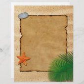 Pergament auf Sand - Letterhead-Geschirr (Vorne/Hinten)