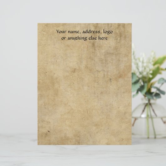 Pergament-Beschaffenheit Briefkopf (Stehend Vorderseite)