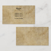 Pergament-Beschaffenheit Visitenkarte (Vorne/Hinten)