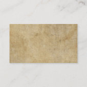 Pergament-Beschaffenheit Visitenkarte (Rückseite)