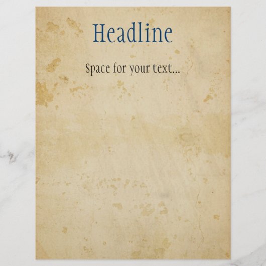 Pergament Flyer (Vorne)