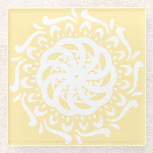 Pergament Glasuntersetzer (Vorderseite)