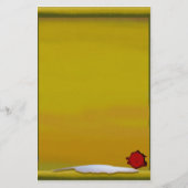 Pergament mit Spule u. rotem Wachs-Drache-Siegel Briefpapier (Vorderseite)