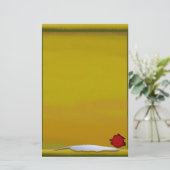 Pergament mit Spule u. rotem Wachs-Drache-Siegel Briefpapier (Stehend Vorderseite)