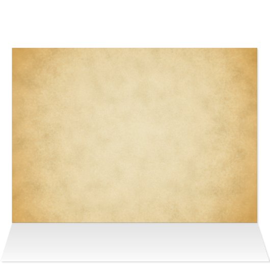 Pergament-Muster-Entwurfs-Hochzeits-Menü (Innenansicht Horizontal (Oben))