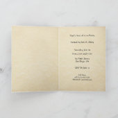 Pergament-Proklamations-Rolle Einladung (Innenseite)