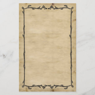 Pergament-Rebe-Briefpapier Briefpapier