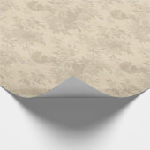 Pergament-Rose Damask Goth Wrapping Paper Geschenkpapier (Ecke)