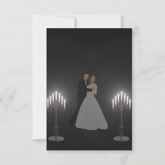 Pergament RSVP Karte (Rückseite)