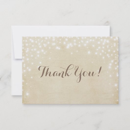 Pergament-Schein Dankeskarte (Vorderseite)
