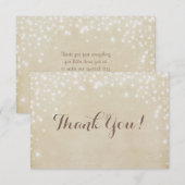 Pergament-Schein Dankeskarte (Vorne/Hinten)