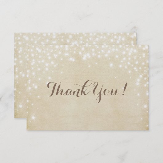 Pergament-Schein Dankeskarte (Vorne/Hinten)