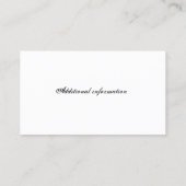 Pergament-Spulen-Visitenkarte Visitenkarte (Rückseite)