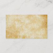 Pergament-Standard-Visitenkarte Visitenkarte (Rückseite)