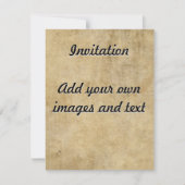 Pergament Textur Einladung (Vorderseite)