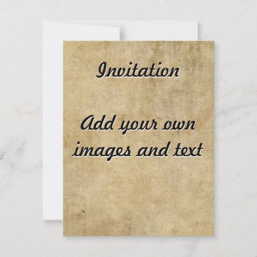 Pergament Textur Einladung (Vorderseite)