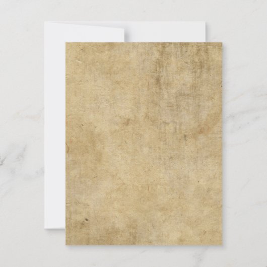 Pergament Textur Einladung (Rückseite)